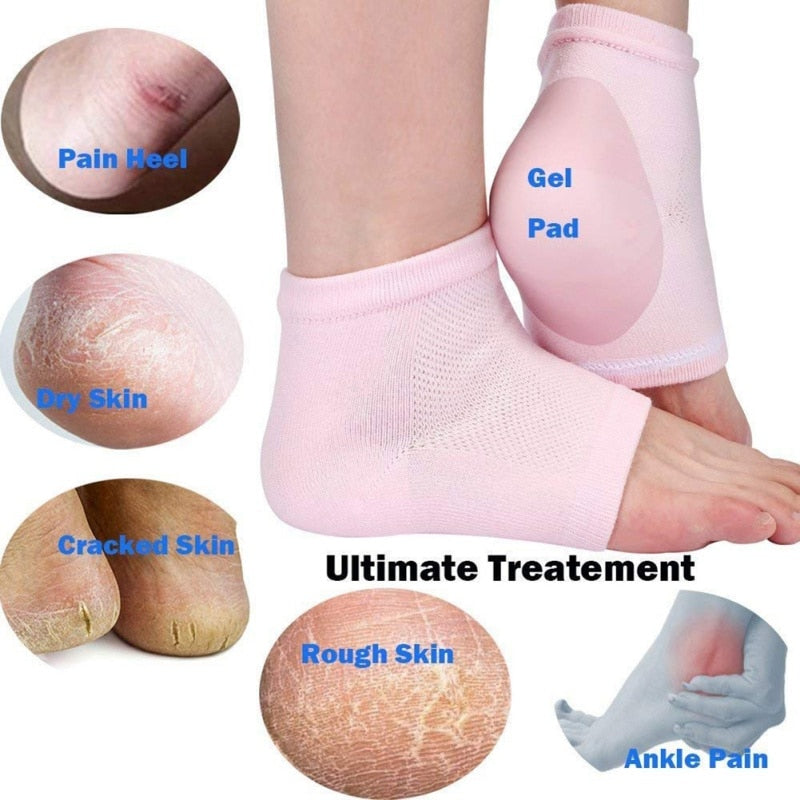 Toeless Spa Sock for Foot Care Treatment, Cracked Heels, Dry Feet, Foot Calluses